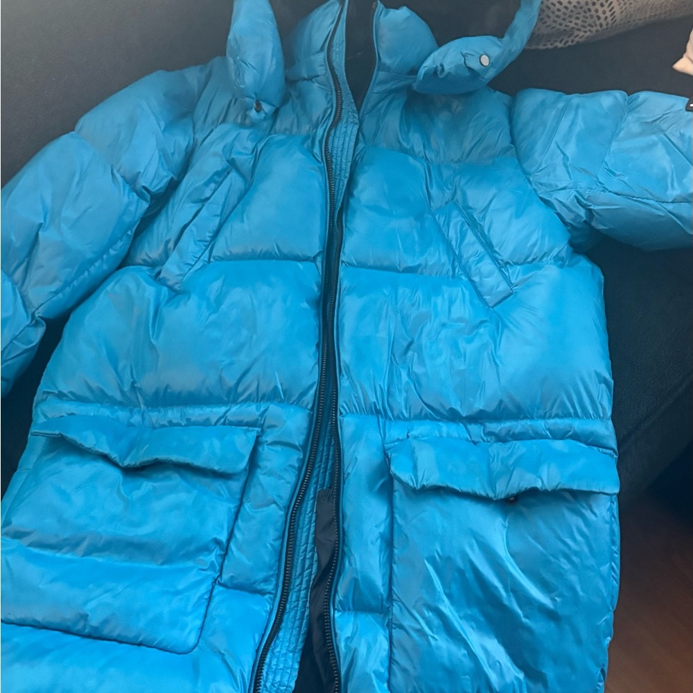 Mackage Vibrant Blue Kids Puffer Jacket